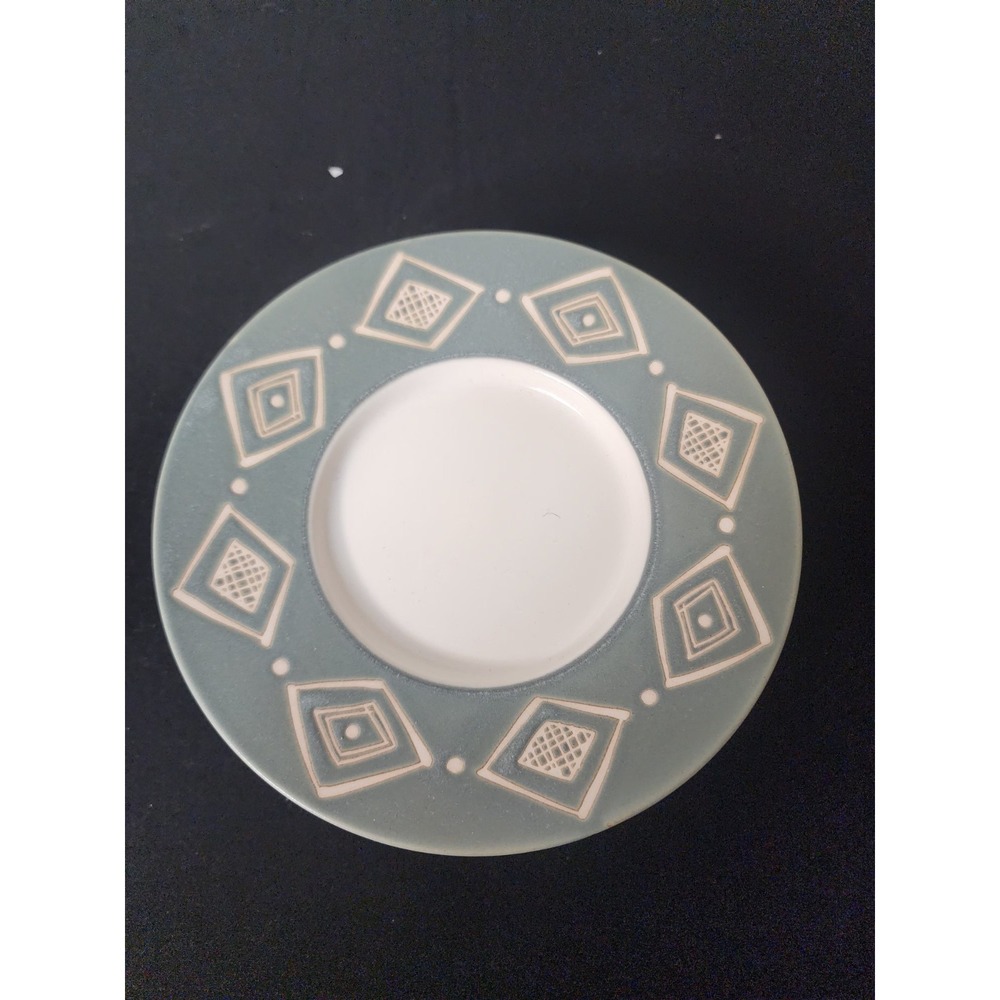 Pottery Barn Green Bongo Saucers‎ (4) DISCONTNUED